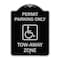 Signmission Georgia ADA Handicapped Parking Accessible Permit Parking Only Tow-Away Zone with Sym, BS-1824-23935 A-DES-BS-1824-23935 - alternate 1